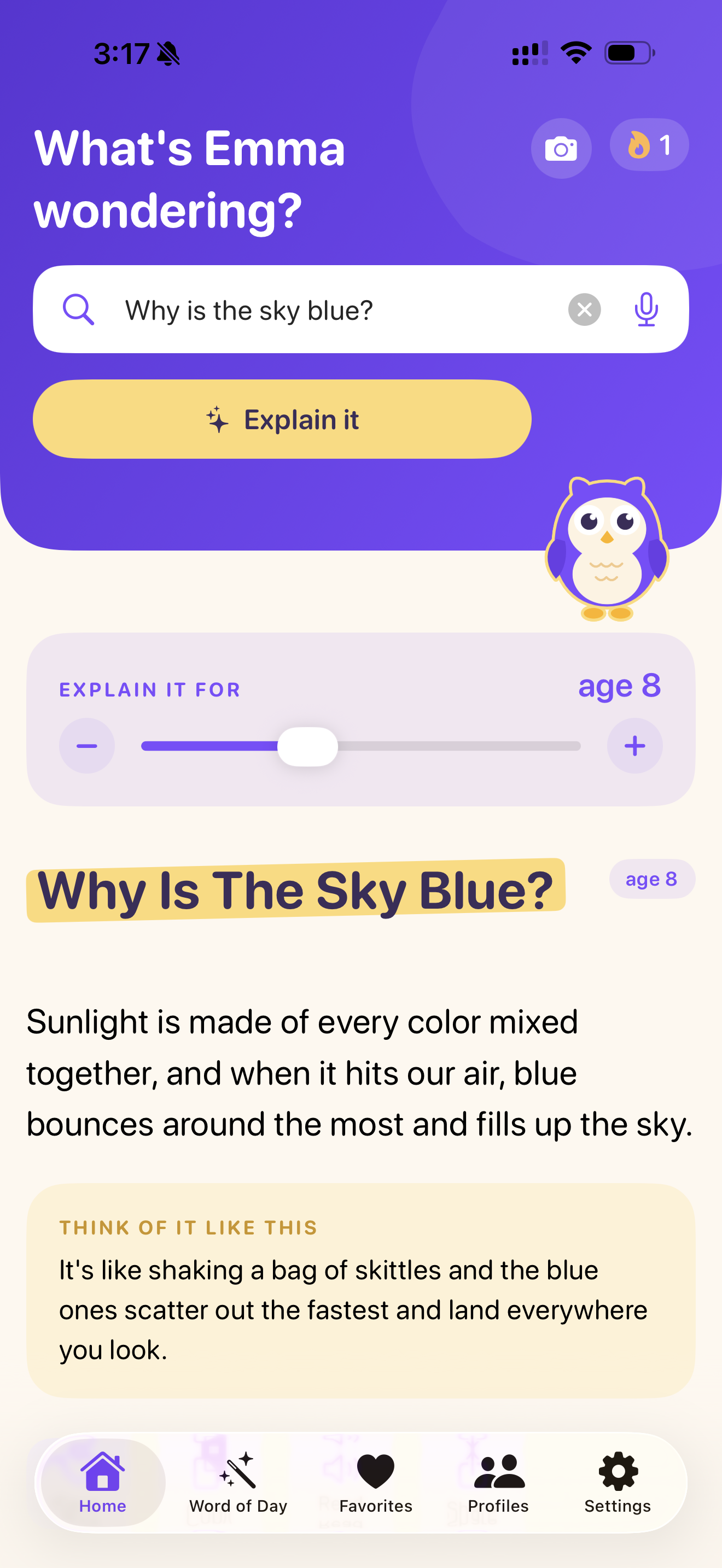 WhyBuddy's home screen on iPhone